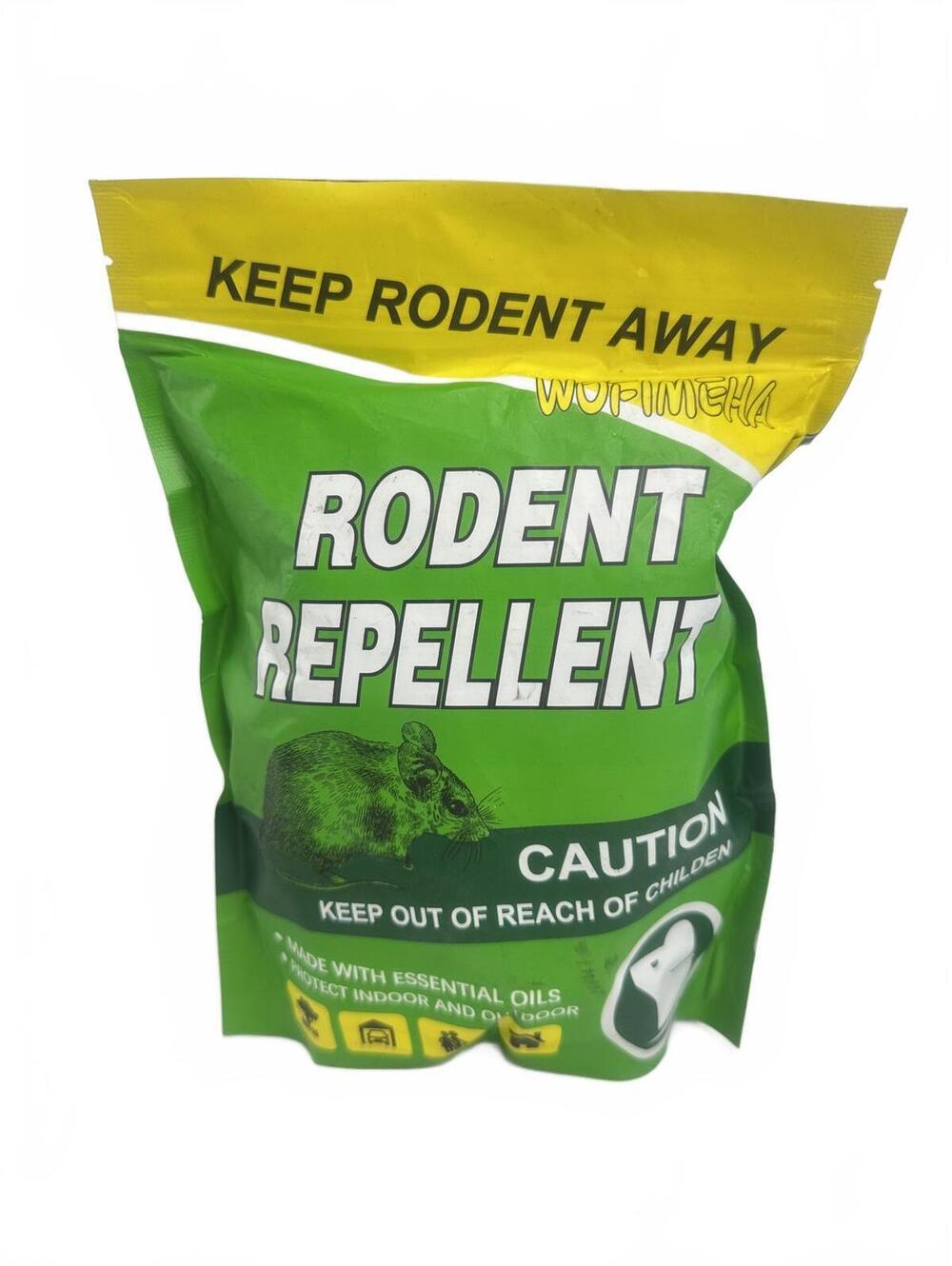 WOPMEHA Natural Rodent Repellent Mouse Rat Deterrent Essential Oil Indoor